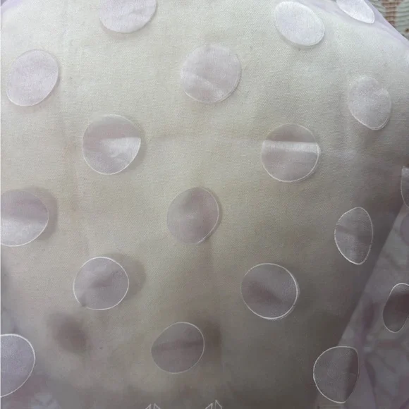 Vintage Lavender Sheer Polka Dot Scarf Japan - Picture 4 of 7